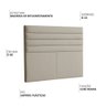 Cabeceira Cama Box Queen 160 Cm Veneza Linho Bege - Nexta Casa - 3