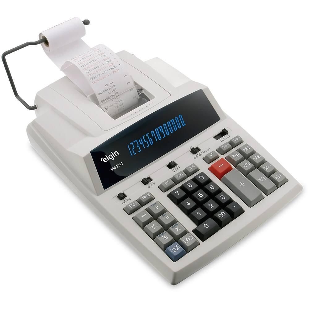 Calculadora Eletronica de Mesa com Bobina 14 Dígitos Mb 7142 ...