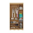 Ver imagem 5 de Guarda-roupa Infantil 92cm com Vidro 3 Portas e 2 Gavetas Liz Multimóveis Mp4513 Madeirado/branco