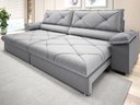 Ver imagem 1 de Sofá com Carregador Usb e Molas no Assento Retrátil Reclinável Nice 2,10m Linho Soft - Netsofas