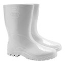 Ver imagem 1 de Bota Ind. Pvc/ Borracha Impermeável Galocha Branca com Médio - Branco - 41