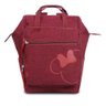 Mochila Maternidade BABY BAG G Casual Luxo Disney Minnie Vinho Babygo 881 - 1