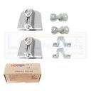 Ver imagem 1 de Kit metal para instalação de janela de correr 4 folhas - kit 3 cromado