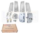 Ver imagem 1 de Kit para instalação de porta pivotante dupla - kit 8 metal cromado