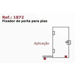 Fixador de pressão para porta de vidro 8 a 10mm cromado - 3