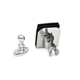 Fixador de pressão para porta de vidro 8 a 10mm cromado - 1