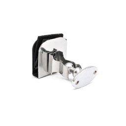 Fixador de pressão para porta de vidro 8 a 10mm cromado - 2