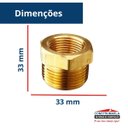 Ver mais imagens de Bucha de Redução Bronze 3/4 x 1/2 - Mk Metais