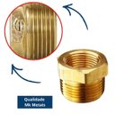 Ver imagem 2 de Bucha de Redução Bronze 3/4 x 1/2 - Mk Metais