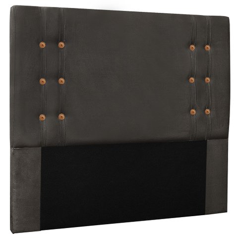 Cabeceira Estofada Cama Box Casal King Size Monreale 195cm Suede Cinza - Desk Design