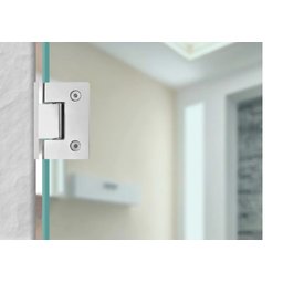 Dobradiça Inox Gv48 90º 1012 para Porta de Vidro e Box - Vidro/alvenaria - 3 Dobradiça Inox Gv48 90º 1012 para Porta de Vidro e Box - Vidro/alvenaria - 3