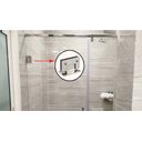 Ver imagem 4 de Dobradiça Inox Gv48 90º 1012 para Porta de Vidro e Box - Vidro/alvenaria