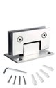 Ver imagem 2 de Dobradiça Inox Gv48 90º 1012 para Porta de Vidro e Box - Vidro/alvenaria