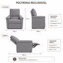 Ver imagem 3 de Poltrona Reclinável do Papai Conforto Yescasa