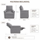 Ver imagem 3 de Poltrona Reclinável do Papai Conforto Yescasa