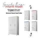 Ver mais imagens de Guarda Roupa Infantil Ambiente Madri 4 Portas Branco Flex - Moval