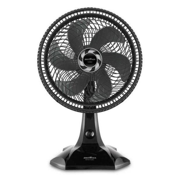 Ventilador Britânia Bvt30 Turbo, 30cm, 3 Vel, 55W, Preto - 220V Menor preço em Ventilador Britânia Bvt30 Turbo, 30cm, 3 Vel, 55W, Preto - 220V