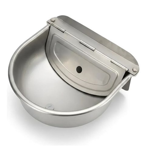Bebedouro Automático Inox para Animais Cães Cavalo 6 Litros