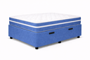 Ver imagem 2 de Kit Cama Box Baú Solteiro 88x188 cm + Colchão Molas Bonnel Solteiro 24 cm Azul Suede