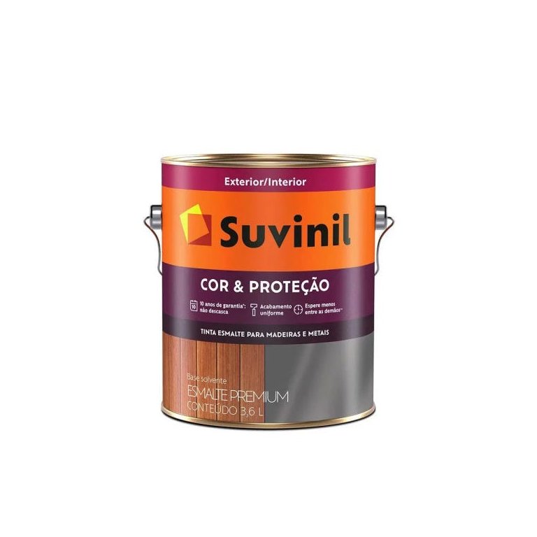 Tinta Esmalte Brilho Sempre Branco Suvinil 3.6 Lt