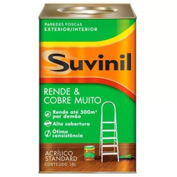 Tinta Acrilico Stand Rende Cobre Muito Gelo Suvinil 18 L - 1