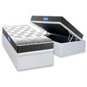 Ver imagem 1 de Cama Box Baú Solteiro: Colchão Espuma Probel D20 Guarda Costas Resistente Black + Base CRC Courano W