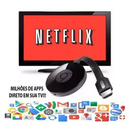 Kit 2 Adaptadores Espelhamento Tv Chomecase Wecast Hdmi = Chomecast Anycast Full Hd 1080p - 2