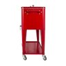 Cooler Antique Vermelho Ferro com Rodízio 77x90x46Cm - 2