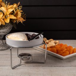 Cj P/Rechaud C/Faca Aço Inox e Base Niquelada 3 Peças Bon Gourmet - 7