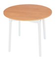 Ver imagem 1 de Mesa de Jantar Colonial Brisa Rústica 90cm Redonda em Madeira e Tampo em Mdf com Revestimento Bp:bra