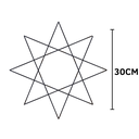 Ver imagem 2 de Octograma em Ferro 30cm Símbolo de Equilíbrio e Proteção