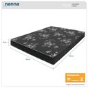 Ver imagem 2 de Colchão Casal Andes Liso Preto Espuma D20 138x188x14cm