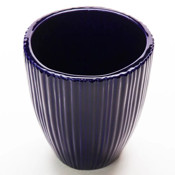 Cachepot em Cerâmica Classic Azul Cobalto - M Cachepot em Cerâmica - 2