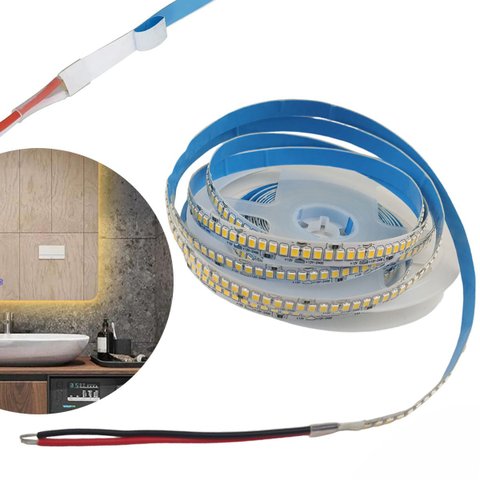 Fita Led 5 Metros 240 Leds 16W Iluminaçao 3000K Sala Quarto Casa Predio Teto Rebaixado Sanca Gesso D