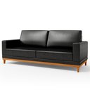 Ver imagem 1 de Sofá 3 Lugares 180cm Living Sala de Estar Kayrós D05 Sintético Preto - Mpozenato