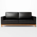 Ver mais imagens de Sofá 3 Lugares 180cm Living Sala de Estar Kayrós D05 Sintético Preto - Mpozenato
