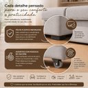 Ver imagem 5 de Sofá Retrátil Reclinável Mega 2,50m Molas Ensacadas Linho - Areia