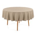 Ver imagem 1 de Toalha de Mesa Redonda Herbare Sempre Limpa 6 Lugares Marrom Karsten