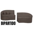 Ver imagem 5 de Sofá Orgânico Palermo 4 Lugares 210cm + Puff Bouclê - Sofa Store:bouclê Marrom