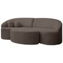 Ver imagem 3 de Sofá Orgânico Palermo 4 Lugares 210cm + Puff Bouclê - Sofa Store:bouclê Marrom