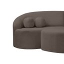 Ver imagem 4 de Sofá Orgânico Palermo 4 Lugares 210cm + Puff Bouclê - Sofa Store:bouclê Marrom
