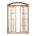 Ver imagem 4 de Porta Balcão de Correr Padrão Cedro Diagonal Arco Bat.14 Cm- 2.35(a)x1.90(l)
