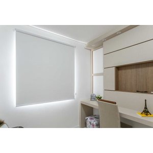 Persiana Rolo Tecido Blackout (1,20 Largura x 1,50 Altura) Branco - Vogaflex