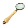 Lupa de Aumento Decorativa Madeira Dourada 22x8cm - 1