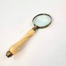 Lupa de Aumento Decorativa Madeira Dourada 22x8cm - 3