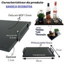 Ver imagem 7 de Bandeja Decorativa De Madeira Para Café Bar Bebidas Cozinha