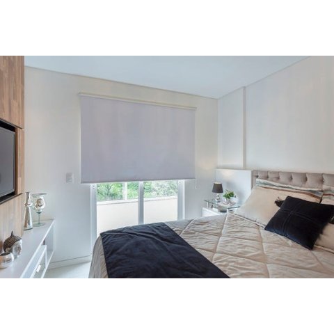 Persiana Rolo Tecido Blackout (2,20Larg. X 2,50Alt.) Branco - Vogaflex