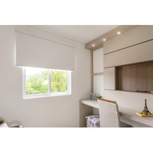 Persiana Rolo Tecido Blackout (2,50Larg. X 1,80Alt.) Branco - Vogaflex
