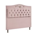 Ver imagem 3 de Cabeceira Cama Box Casal 1,40 Estofada Luxor Rose Holanda Plus - Star Confort