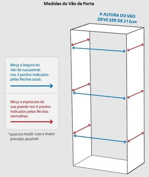 Porta Completa Branca Lisa Pormade - 80cm x 210M - Esquerda - Paredes de 7cm À 11cm - 3